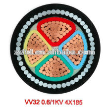 BS 5467 0.6 / 1KV Cable de acero acorazado SWA XLPE cable